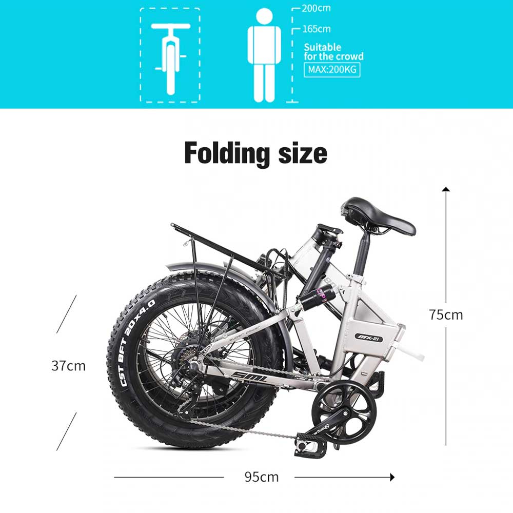 Shengmilo ™ MX21 Klappbares E-Bike - Bild 4