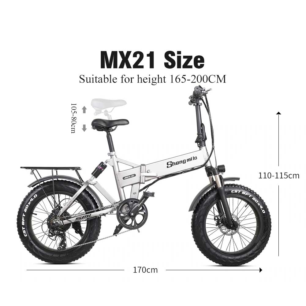 Shengmilo ™ MX21 Klappbares E-Bike - Bild 3