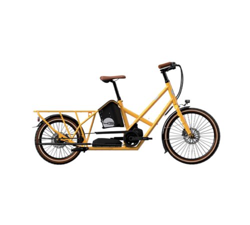 BIKE43 Performance Taxi Gelb Elektrisches Longtail-Lastenrad